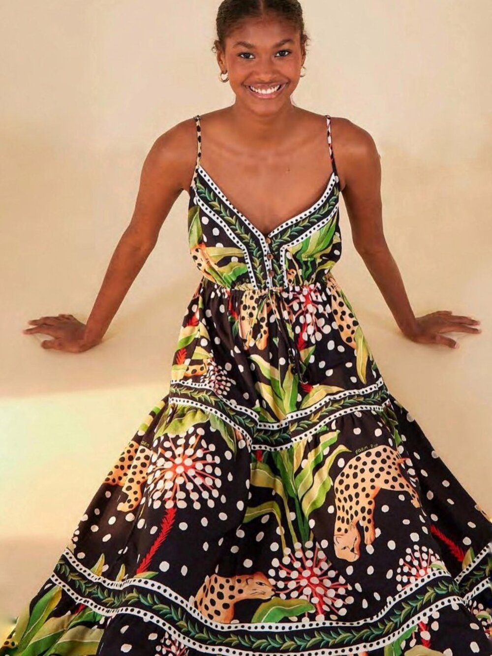FARM Rio Garden of Life Maxi Dress NWT sz Small - Brazil Line Exclusive!!!!
